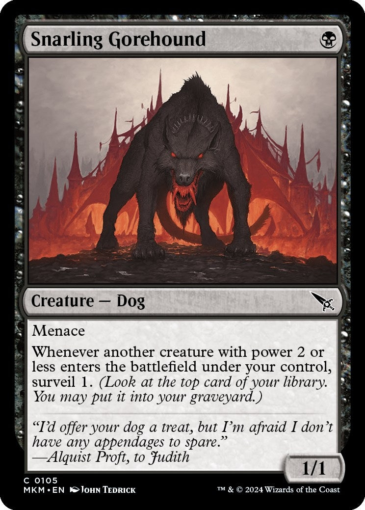 Snarling Gorehound [Murders at Karlov Manor]