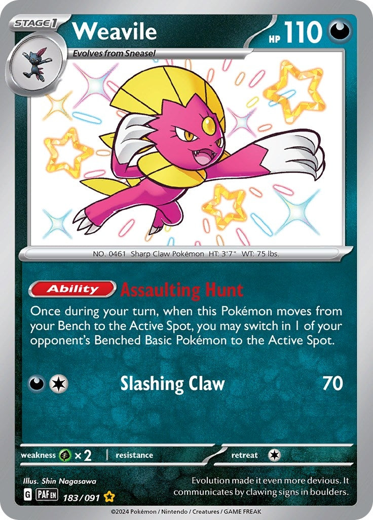 Weavile (183/091) [PAF]
