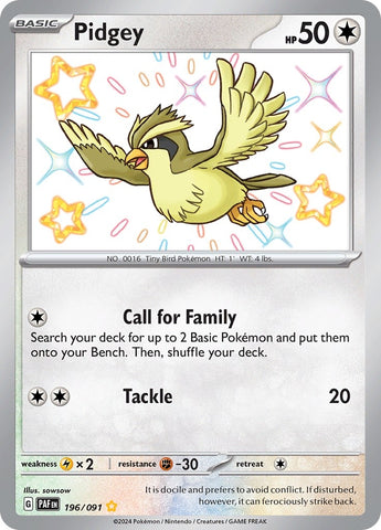 Pidgey (196/091) [PAF]
