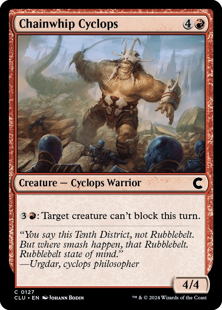 Chainwhip Cyclops (127) [CLU]