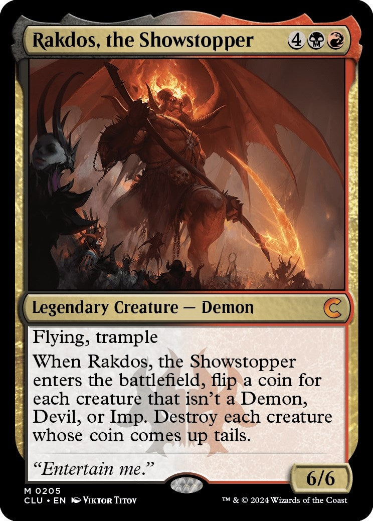 Rakdos the Showstopper (205) [CLU]