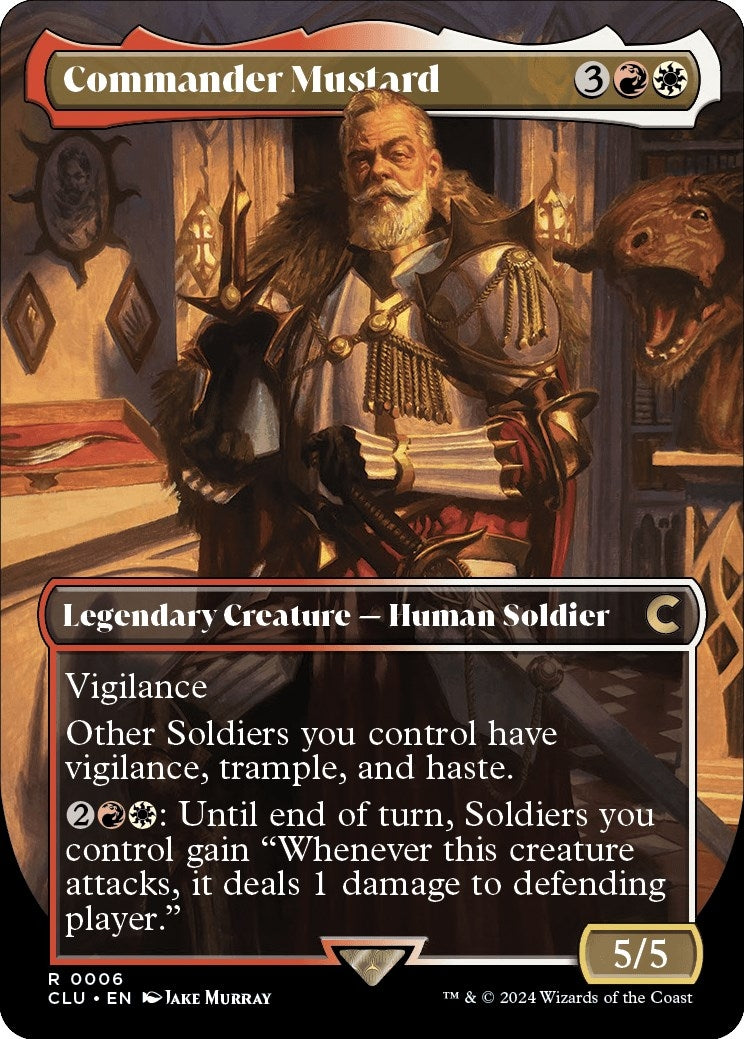Commander Mustard Borderless (6) [CLU]