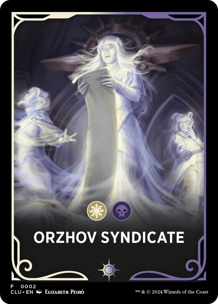 Orzhov Syndicate Theme Card (2) [CLU]