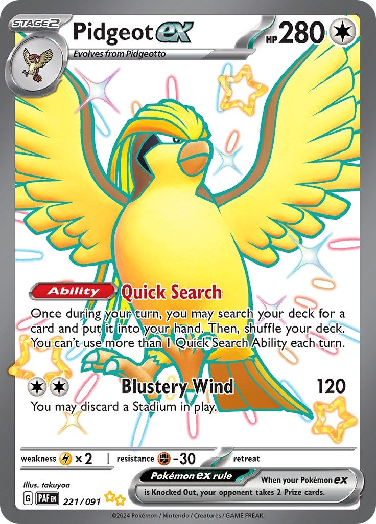 Pidgeot ex (221/091) [PAF]