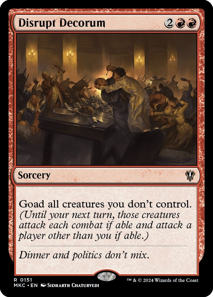 Disrupt Decorum (151) [MKC]