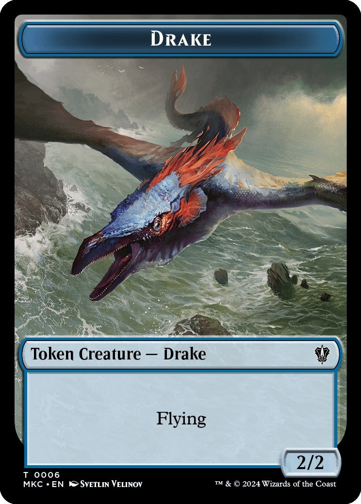 Drake Cat Double Sided Token (6 // 15) [MKC]