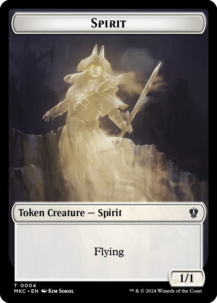 Spirit Phyrexian Germ Double Sided Token (4 // 10) [MKC]