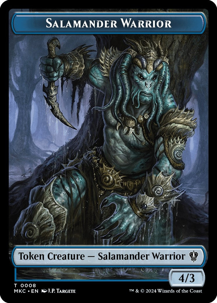 Salamander Warrior Zombie Double Sided Token (8 // 11) [MKC]