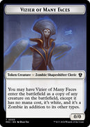 Vizier of Many Faces Zombie Double Sided Token (5 // 11) [MKC]