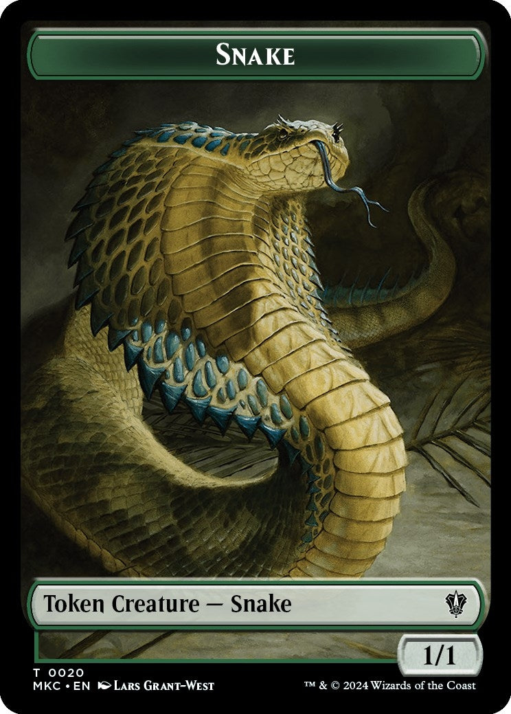 Snake Morph Double Sided Token (20 // 30) [MKC]