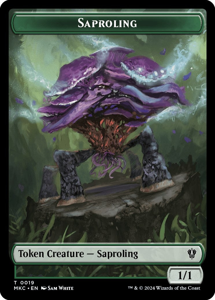Saproling Manifest Double Sided Token (19 // 29) [MKC]