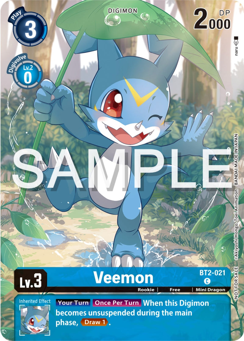 Image for Veemon - BT2-021 (Digimon Illustration Competition Pack 2023) [Release Special Booster]