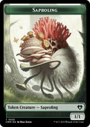 Saproling Dragon 0021 Double Sided Token (35 // 21) [CMM]