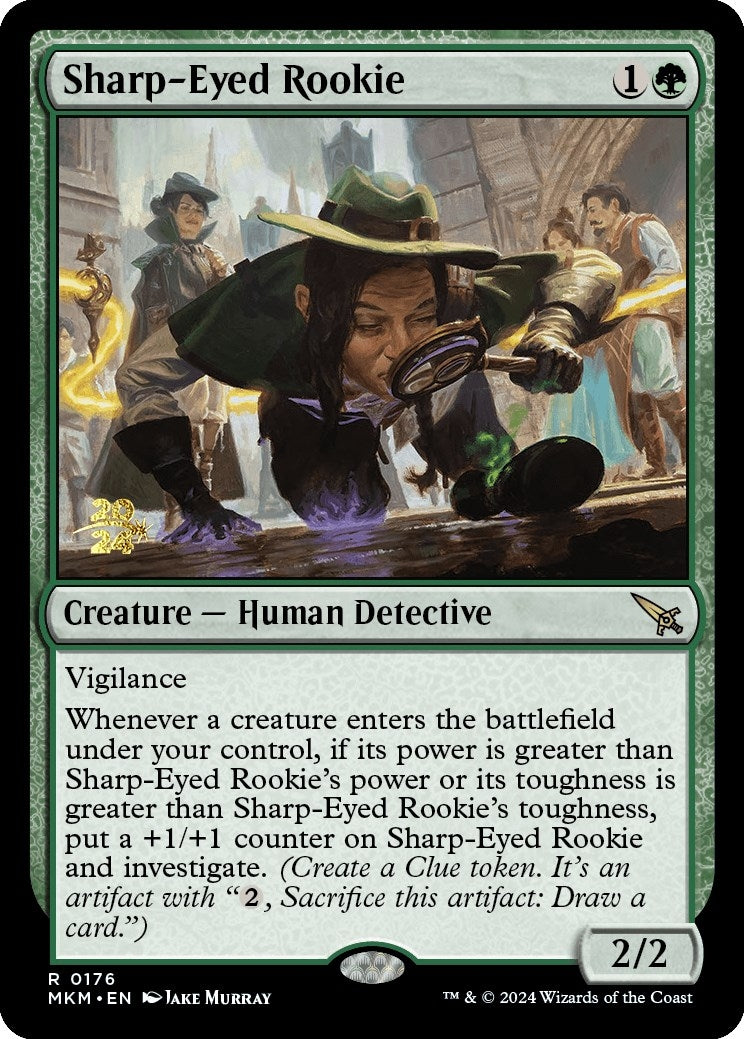 Sharp-Eyed Rookie [Murders at Karlov Manor Prerelease Promos]