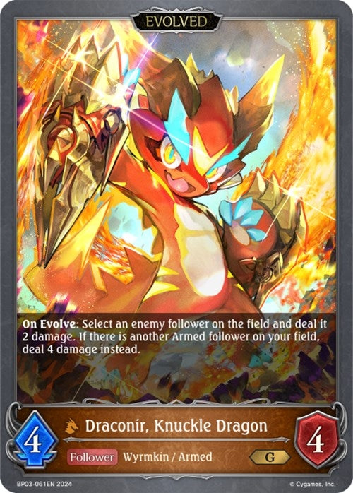 draconir knuckle dragon evolved (BP03-061EN) [BP03]