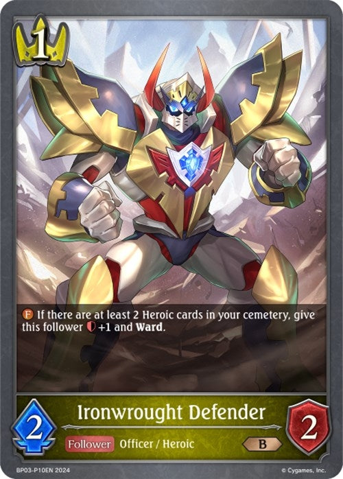 Ironwrought Defender P10EN Foil (BP03-P10EN) [BP03]
