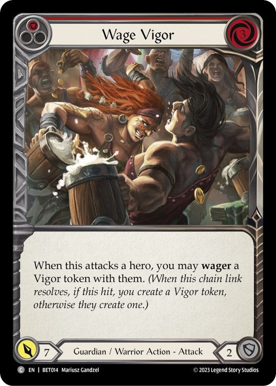 Image for Wage Vigor (Red) [Blitz Deck: Heavy Hitters - Betsy]