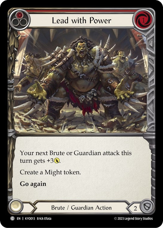Image for Lead with Power (Red) [Blitz Deck: Heavy Hitters - Kayo]