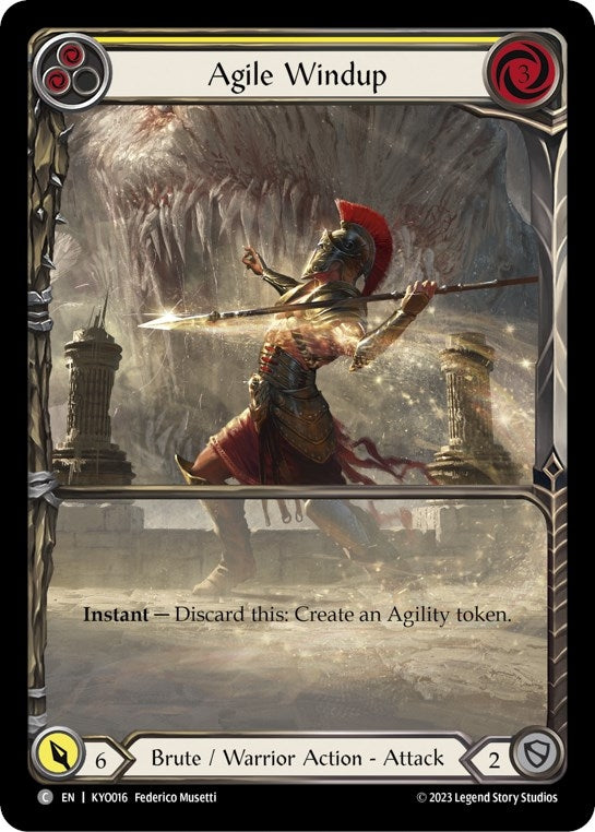 Image for Agile Windup (Yellow) [Blitz Deck: Heavy Hitters - Kayo]