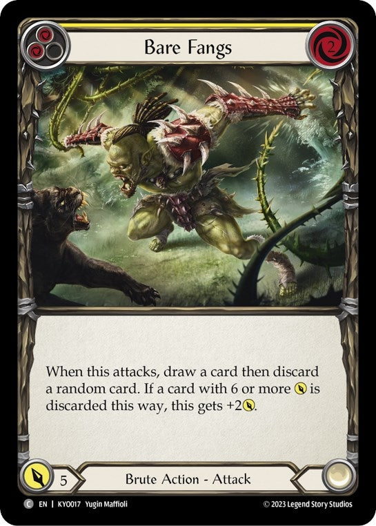Image for Bare Fangs (Yellow) [Blitz Deck: Heavy Hitters - Kayo]