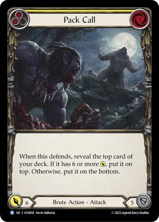Image for Pack Call (Yellow) [Blitz Deck: Heavy Hitters - Kayo]