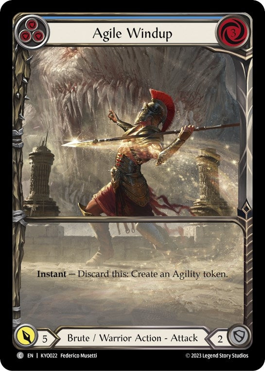 Image for Agile Windup (Blue) [Blitz Deck: Heavy Hitters - Kayo]