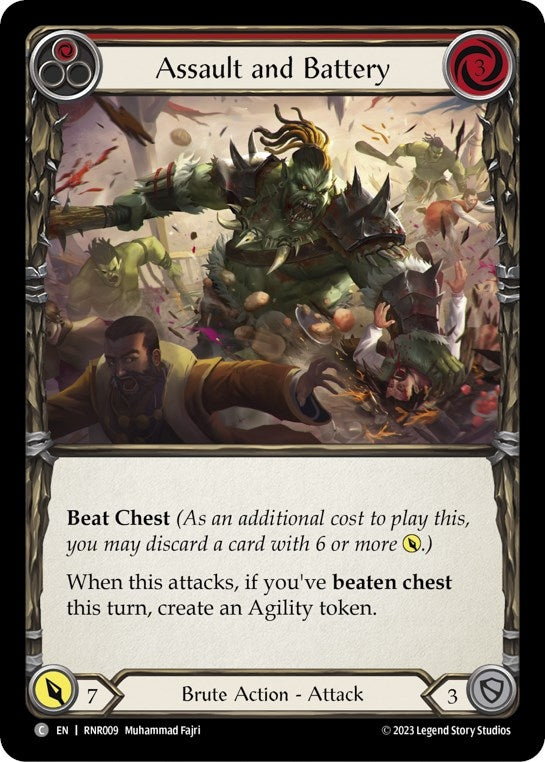 Image for Assault and Battery (Red) [Blitz Deck: Heavy Hitters - Rhinar]