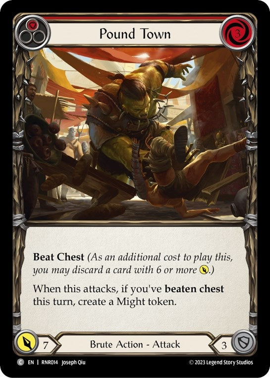Image for Pound Town (Red) [Blitz Deck: Heavy Hitters - Rhinar]