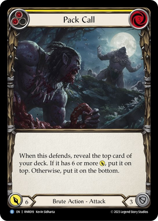 Image for Pack Call (Yellow) [Blitz Deck: Heavy Hitters - Rhinar]
