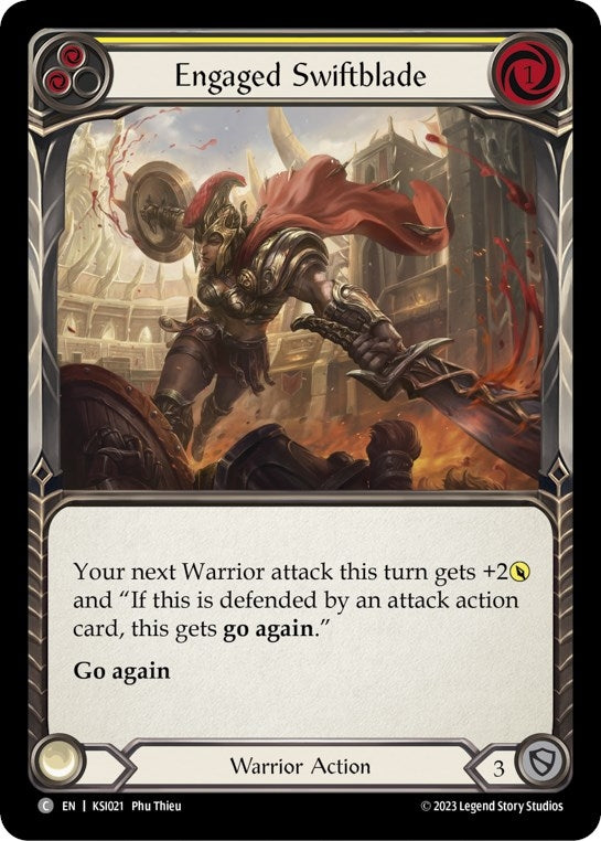 Image for Engaged Swiftblade (Yellow) [Blitz Deck: Heavy Hitters - Kassai]