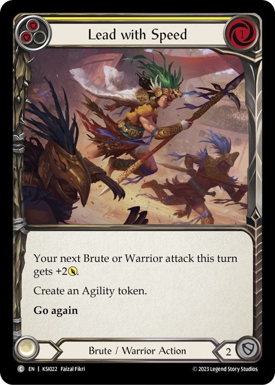 Image for Lead with Speed (Yellow) [Blitz Deck: Heavy Hitters - Kassai]
