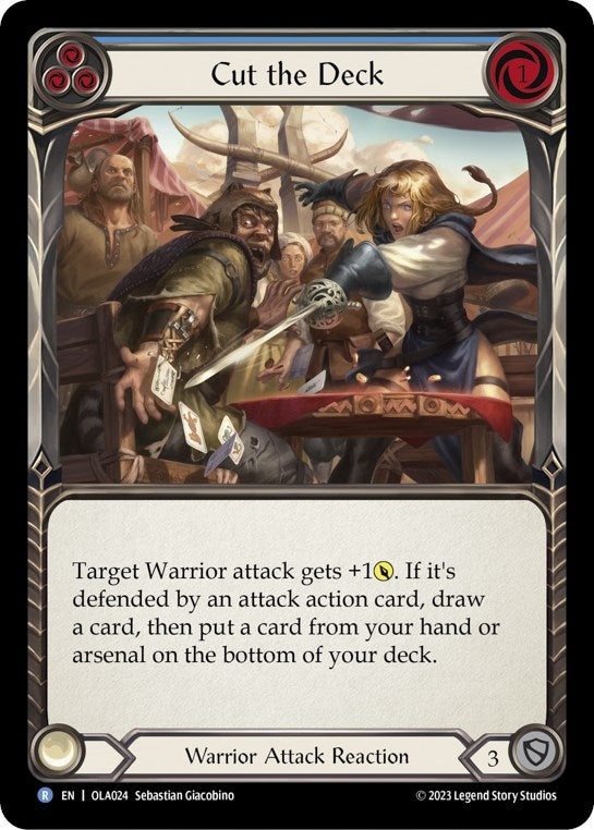 cut the deck blue (OLA024) []