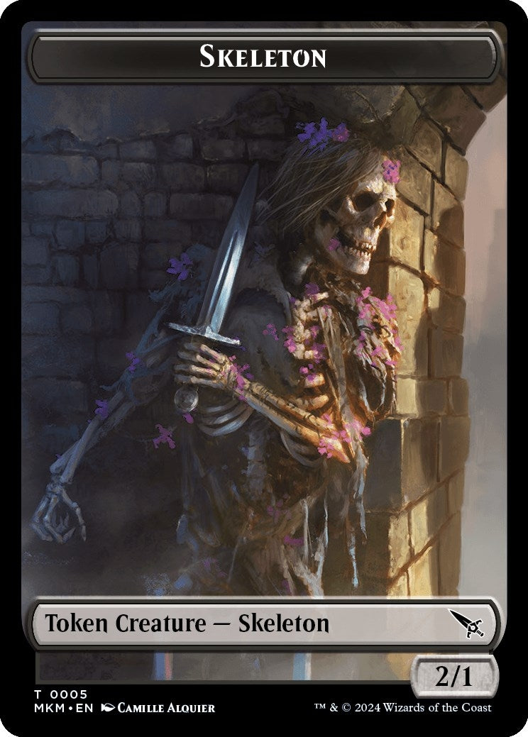 Skeleton Token (5) [MKM]