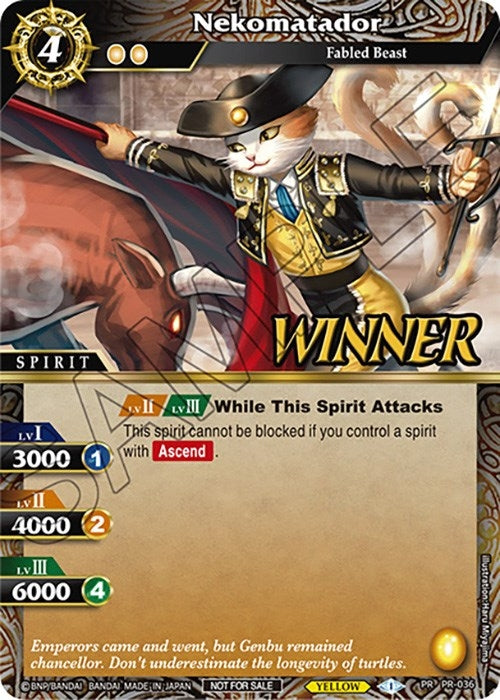 Nekomatador Tournament Pack Vol 4 Winner (PR-036) [LEP]