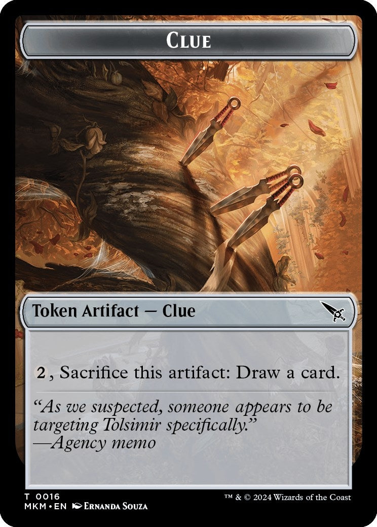 Clue 0016 A 0043 Double Sided Token (16 // 43) [MKM]