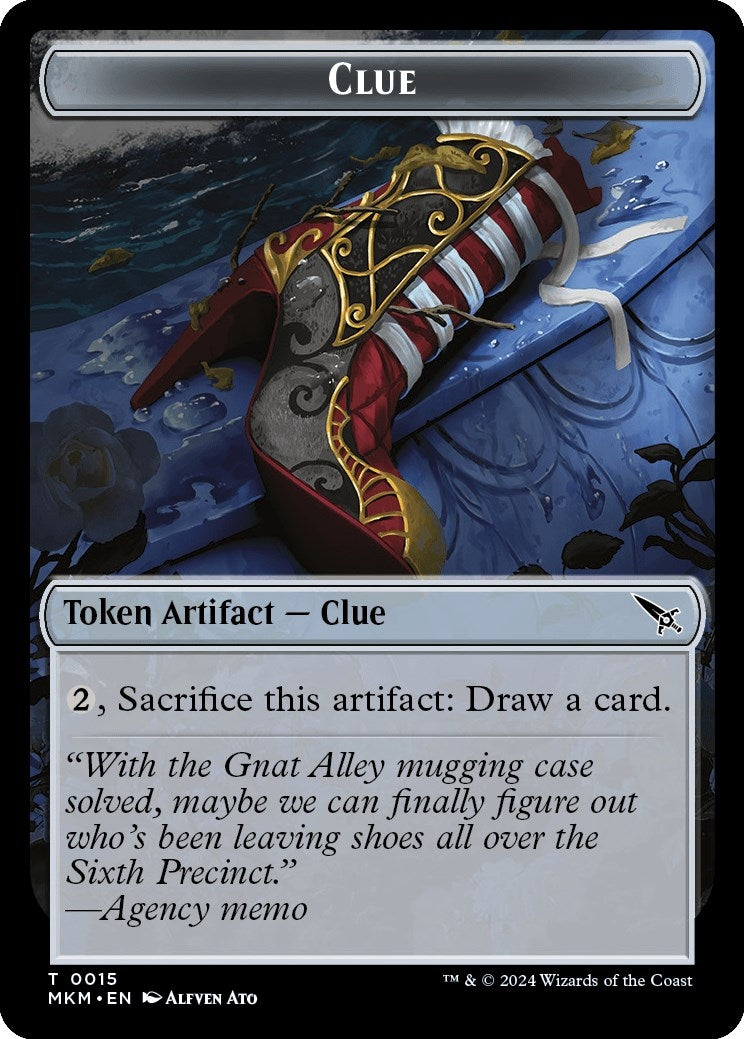 Clue 0015 A 0042 Double Sided Token (15 // 42) [MKM]