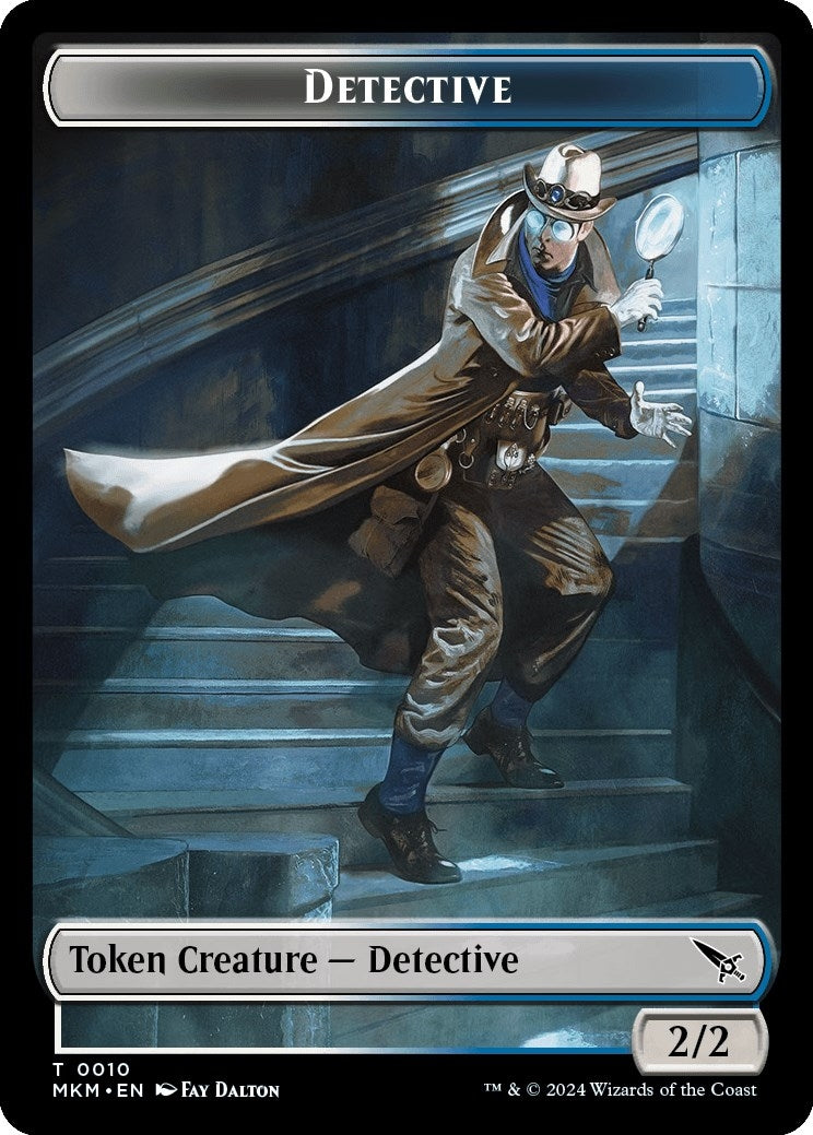 Detective Merfolk Double Sided Token (10 // 3) [MKM]