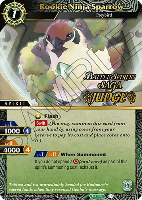 Rookie Ninja Sparrow Judge Pack Vol 4 (BSS04-070) [LEP]