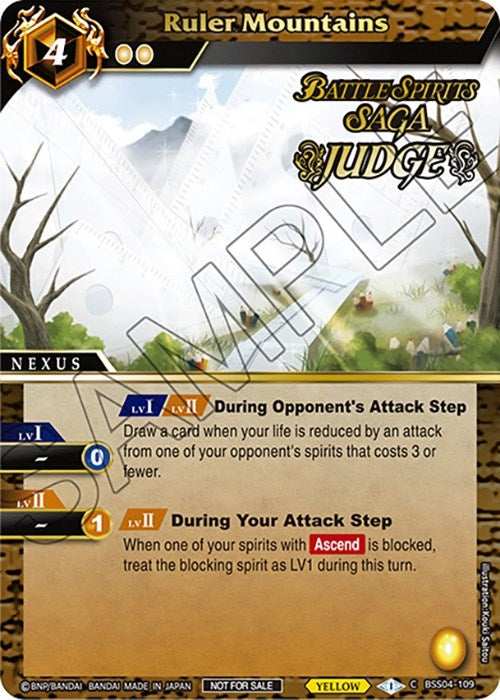 Ruler Mountains Judge Pack Vol 4 (BSS04-109) [LEP]