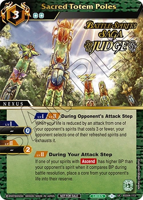 Sacred Totem Poles Judge Pack Vol 4 (BSS04-113) [LEP]
