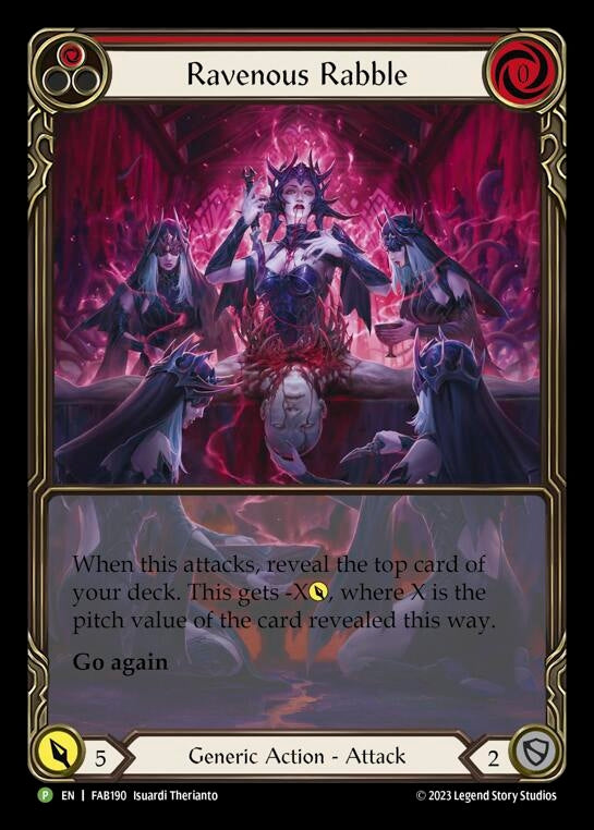 Image for Ravenous Rabble (Red) - FAB190 [Flesh and Blood: Promo Cards]