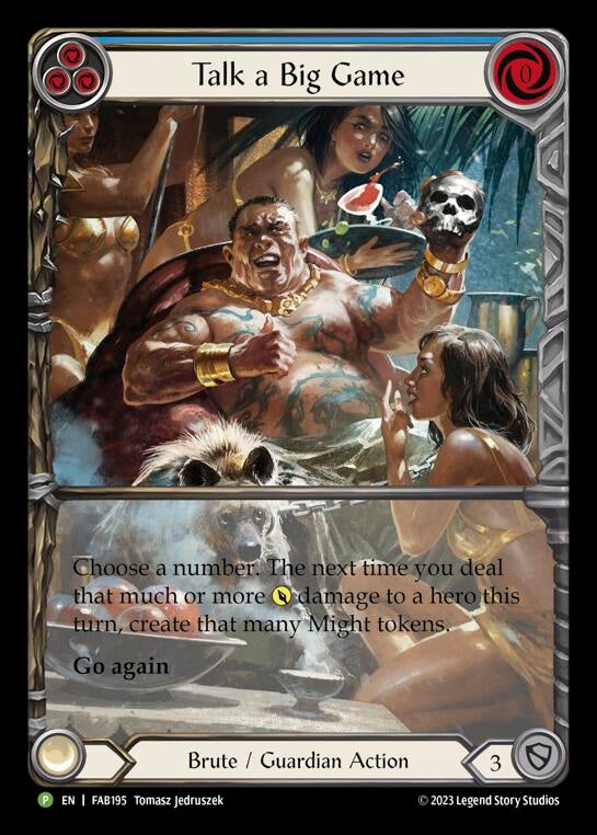 Image for Talk a Big Game - FAB195 [Flesh and Blood: Promo Cards]