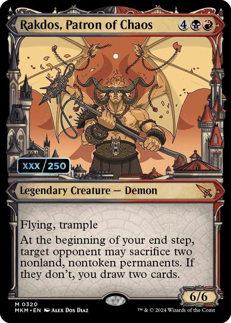 Rakdos Patron of Chaos Serial Numbered (320) [MKM]