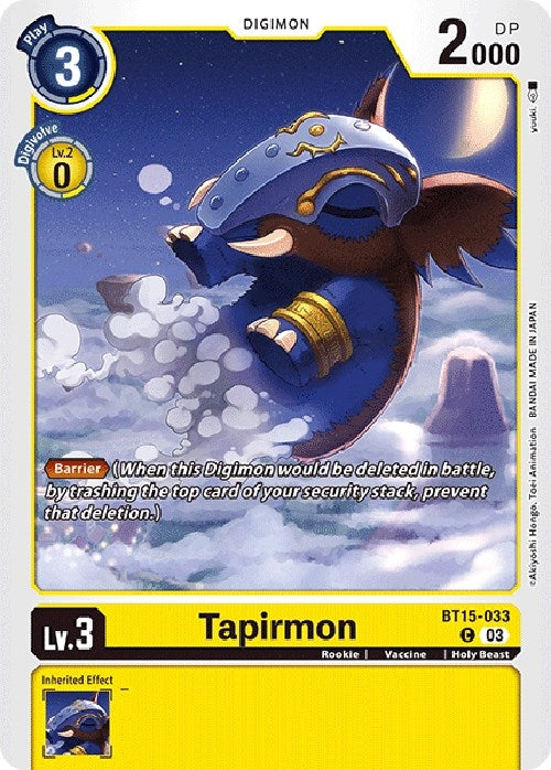 Image for Tapirmon [Exceed Apocalypse]