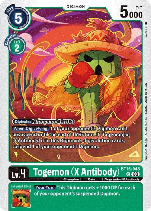 Image for Togemon (X Antibody) [Exceed Apocalypse]
