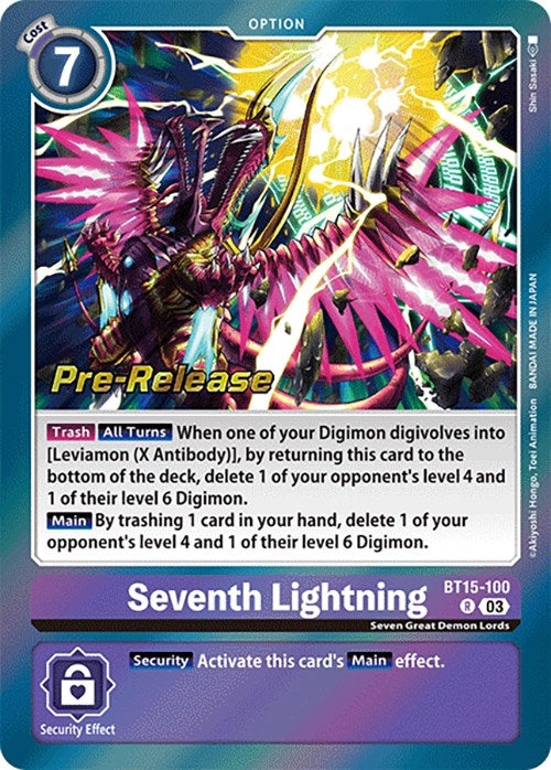 Image for Seventh Lightning [Exceed Apocalypse Pre-Release Cards]