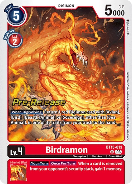Image for Birdramon [Exceed Apocalypse Pre-Release Cards]