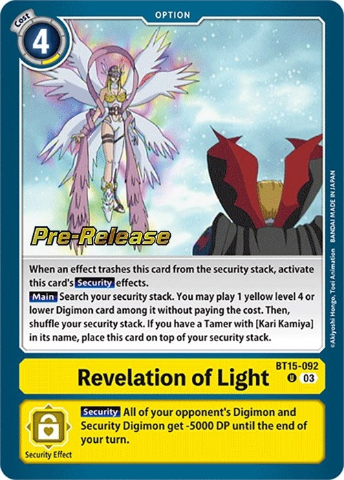 Image for Revelation of Light [Exceed Apocalypse Pre-Release Cards]