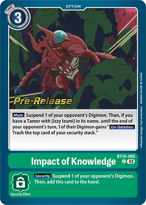 Image for Impact of Knowledge [Exceed Apocalypse Pre-Release Cards]