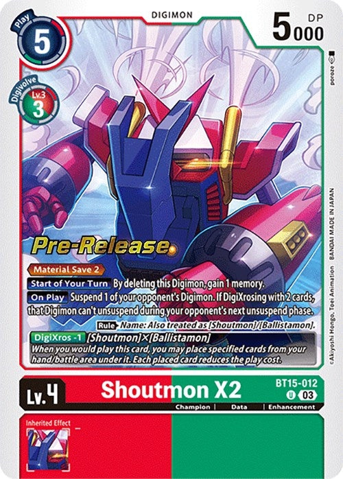 Image for Shoutmon X2 [Exceed Apocalypse Pre-Release Cards]